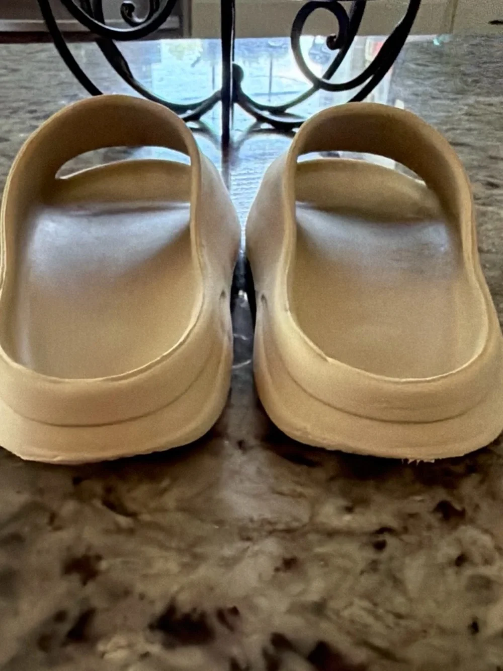 Kids Cream Slide Sandals — Soft Slip-On Comfort